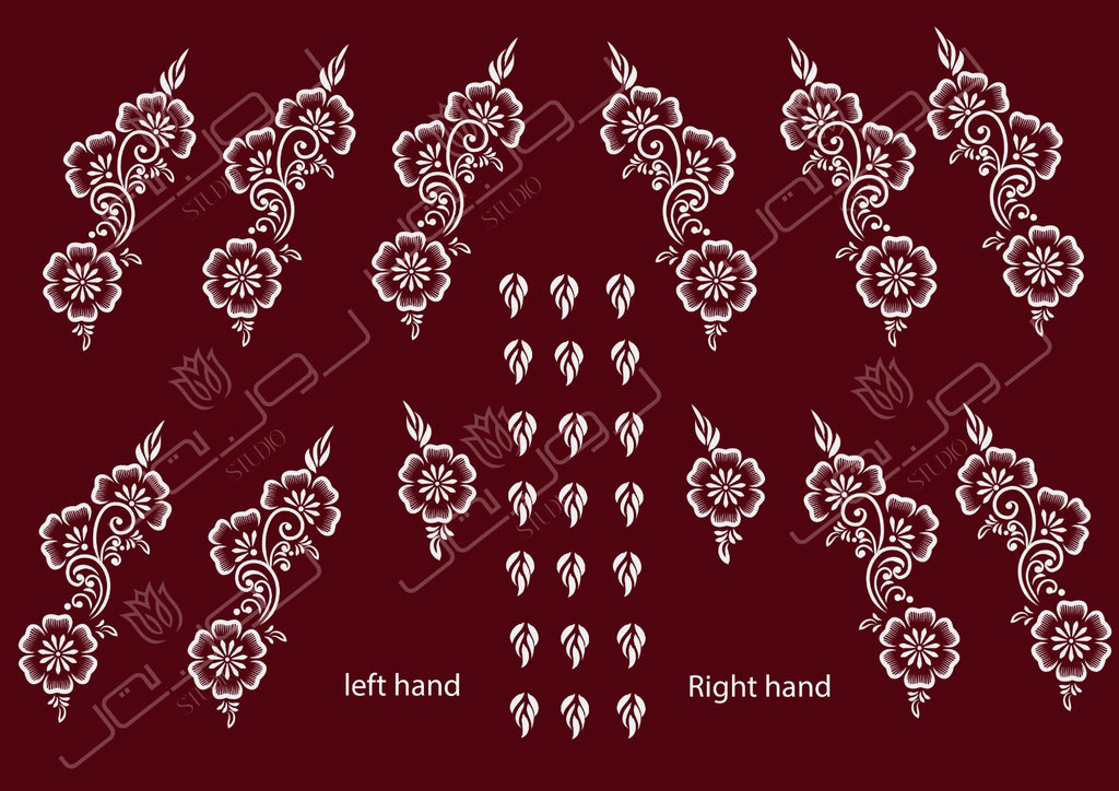 Bride's henna design حنة عروس