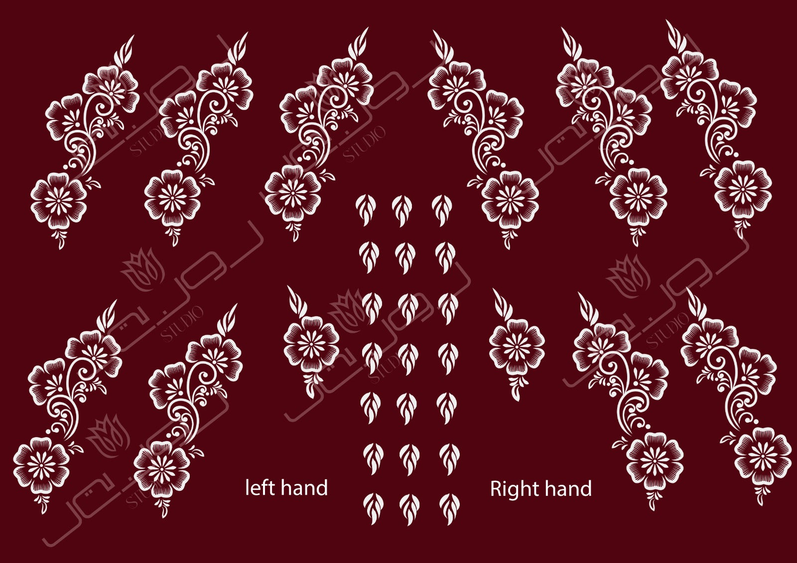 Bride's henna design حنة عروس