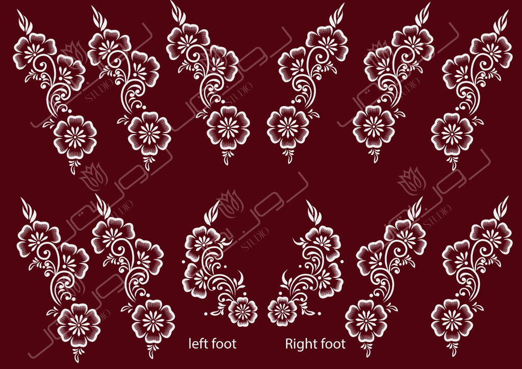 Bride's henna design حنة عروس